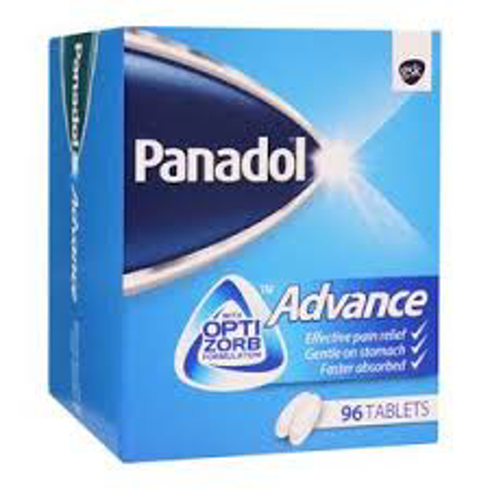 Picture of PANADOL ADVANCE  500 MG TABLETS 96'S (12'S BLISTER X 8)