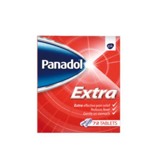 Picture of PANADOL EXTRA WITH OPTIZORB  65 MG, 500MG TABLETS   72S (12S BLISTER X 6)