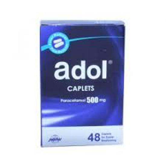 Picture of ADOL 500MG TABLETS  48'S (12'S BLISTER X 4)