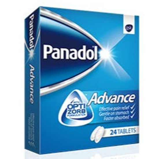 Picture of PANADOL ADVANCE 500 MG TABLETS  24'S (12'S BLISTER X 2)