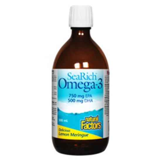 صورة NATURAL FACTORS SEARICH OMEGA 3 LEMON MERINGUE 500 ML