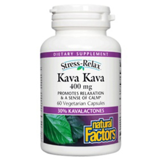 صورة NATURAL FACTORS KAVA KAVA 400 MG 60 VEGETARIAN CAPSULES