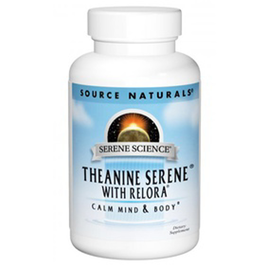 صورة SOURCE NATURALS SERENE SCIENCE THEANINE SERENE WITH RELORA 60 TABLETS