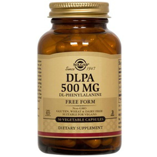 صورة SOLGAR DLPA 500 MG 50 VEGETABLE CAPSULES