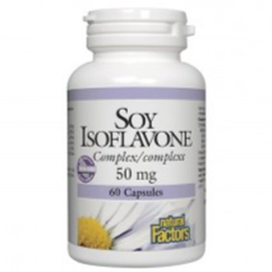 Picture of NATURAL FACTORS SOY ISOFLAVONE COMPLEX 50MG 60 CAPSULES