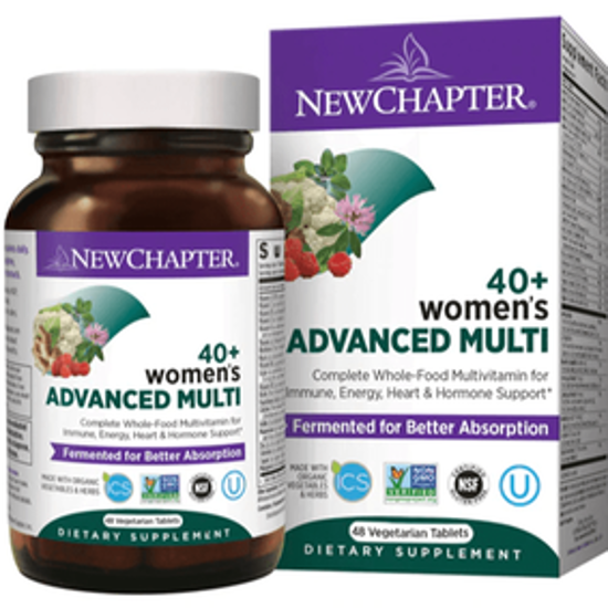 صورة NEW CHAPTER WOMENS ADVANCED 40 PLUS MULTI 48 VEGETARIAN CAPSULES