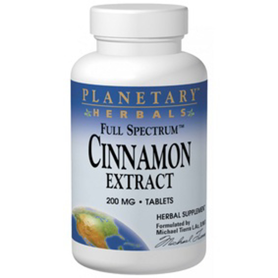 صورة PLANETARY HERBALS CINNAMON EXTRACT FULL SPECTRUM 200MG 60 TABLETS