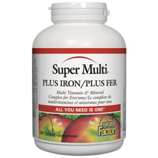 صورة NATURAL FACTORS SUPER MULTI PLUS IRON