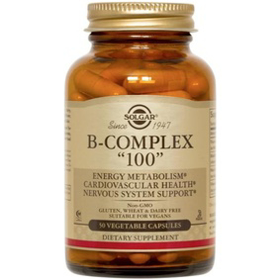 صورة SOLGAR B COMPLEX 100, 100 VEGETABLE CAPSULES