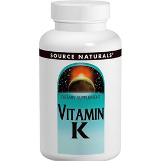 Picture of SOURCE NATURALS VITAMIN K 500 MCG 100 TABLETS