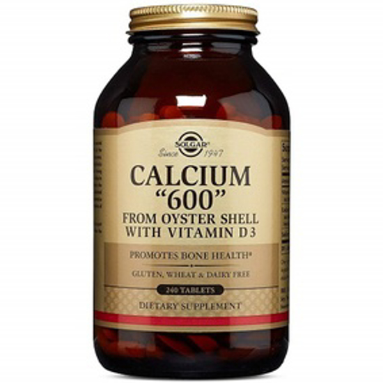Picture of SOLGAR CALCIUM 600, 240 TABLETS FROM OYSTER SHELL WITH VITAMIN D3