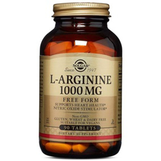 صورة SOLGAR L-ARGININE 1000MG 90 TABLETS