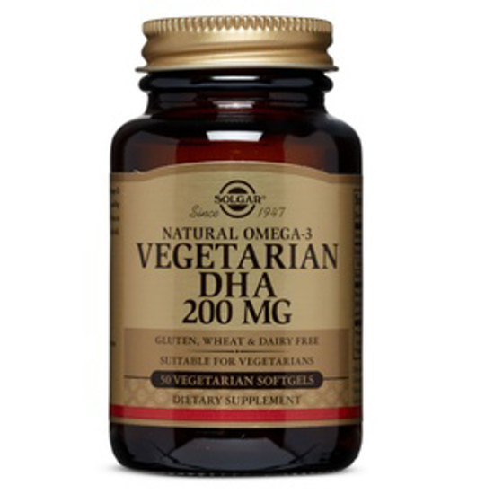 صورة SOLGAR OMEGA-3 VEGETARIAN DHA 200 MG 50 VEGETARIAN CAPSULES