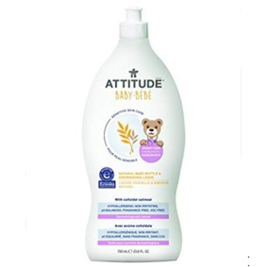 صورة ATTITUDE SENSITIVE BABY BOTTLE&DISHWASH LIQ-BABY 700ML:60318