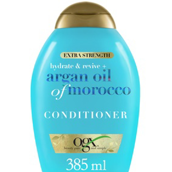 صورة OGX, CONDITIONER, EXTRA STRENGTH HYDRATE & REVIVE+ ARGAN OIL OF MOROCCO, 385ML