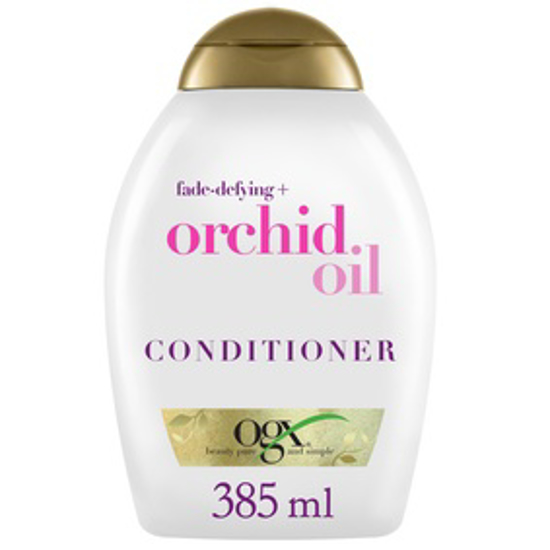 Picture of OGX, CONDITIONER, FADE DEFYING+ ORCHID OIL, WITH UVA/UVB FILTERS, 385ML