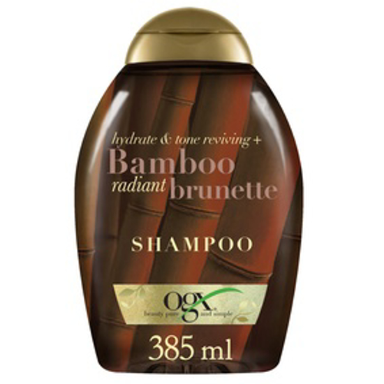 صورة OGX, SHAMPOO, HYDRATE & TONE REVIVING+ BAMBOO RADIANT BRUNETTE, WITH UVA/UVB FILTERS, 385ML