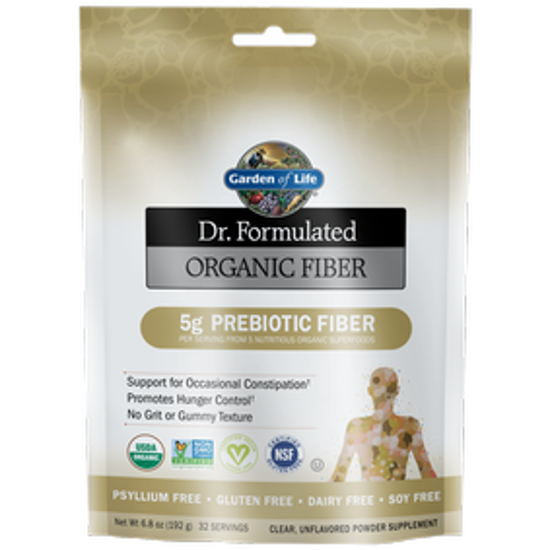 صورة DR. FORMULATED ORGANIC FIBER UNFLAVORED - 6.8 OZ (192G)