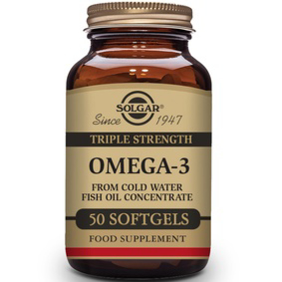 Picture of SOLGAR TRIPLE STRENGTH OMEGA-3 950 MG 50 SOFTGELS