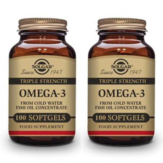 Picture of SOLGAR TRIPLE STRENGTH OMEGA-3 950 MG SOFTGELS 1+1 FREE