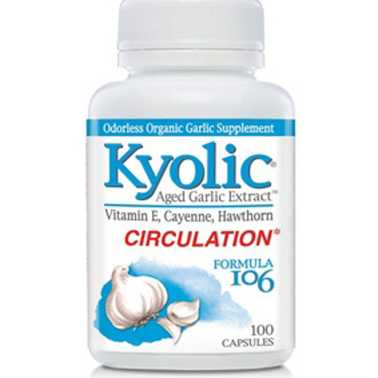 Picture of KYOLIC FORMULA 106 AGED GARLIC EXTRACT CIRCULATION (100-CAPSULES)
