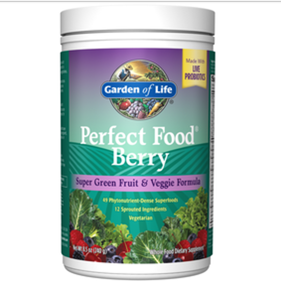 Picture of PERFECT FOOD® BERRY SUPER GREEN FRUIT & VEGGIE FORMULA 8.5 OZ (240G)