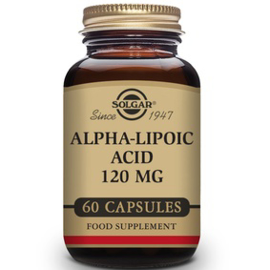 Picture of SOLGAR ALPHA LIPOIC ACID 120 MG 60 VEGETABLE CAPSULES