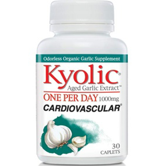 Picture of KYOLIC AGED GARLIC EXTRACT ONE PER DAY CARDIOVASCULAR SUPPLEMENT, 30 VEGETARIAN CAPSULES