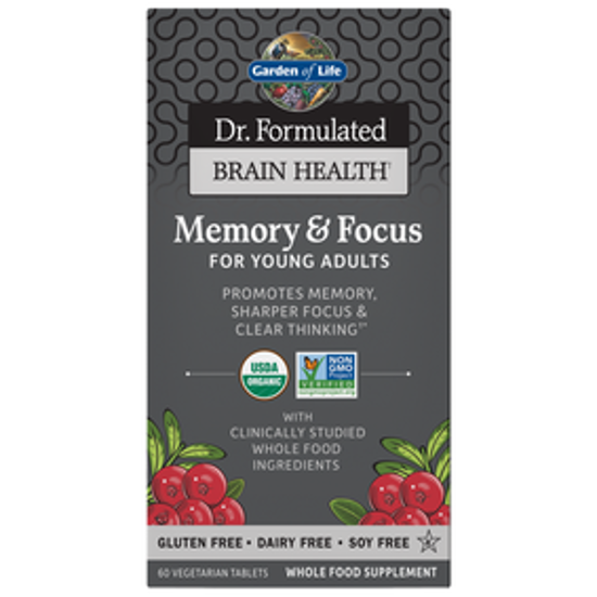 صورة DR. FORMULATED MEMORY & FOCUS FOR YOUNG ADULTS 60 TABLETS