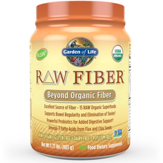 صورة RAW FIBER™ ORGANIC POWDER UNFLAVORED - 1.77 LBS (803G)