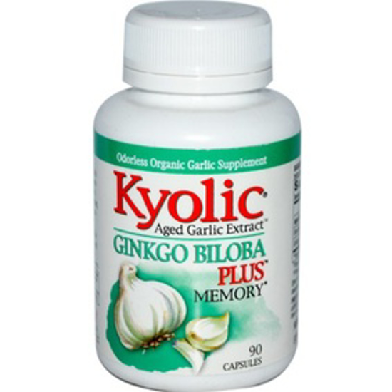Picture of KYOLIC AGED GARLIC EXTRACT GINKGO BILOBA PLUS MEMORY - 200 MG - 90 CAPSULES
