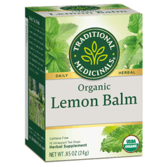 Picture of TRADITIONAL MEDICINALS LEMON BALM 16 TEABAGS