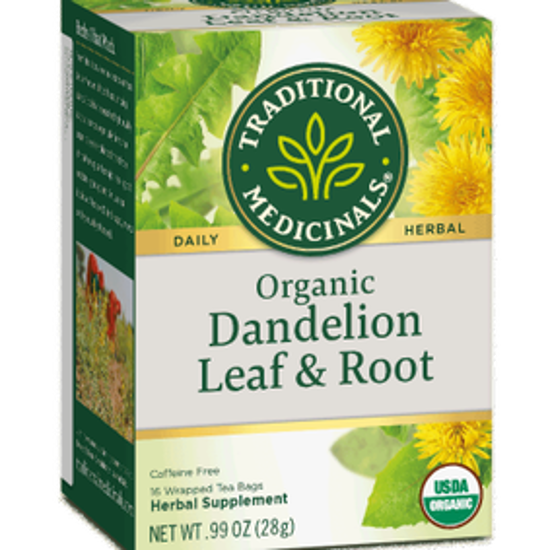 Picture of TRADITIONAL MEDICINALS DANDELION LEAF & ROOT 16 TEABAGS