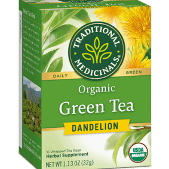 صورة TRADITIONAL MEDICINALS GREEN TEA DANDELION 16 TEABAGS