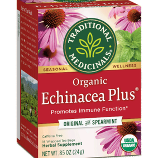 صورة TRADITIONAL MEDICINALS ECHINACEA PLUS 16 TEABAGS