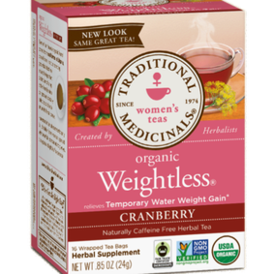 Picture of TRADITIONAL MEDICINALS WEIGHTLESS CRANBERRY 16 TEABAGS