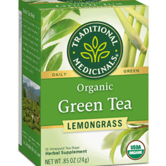 صورة TRADITIONAL MEDICINALS GREEN TEA LEMONGRASS 16 TEABAGS