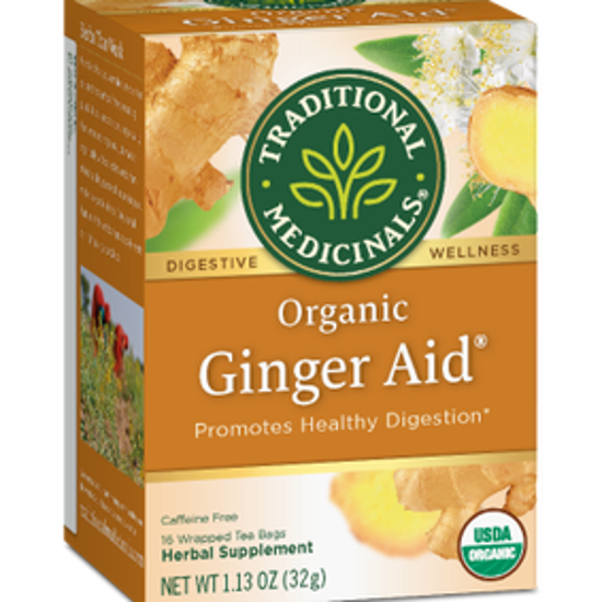 صورة TRADITIONAL MEDICINALS GINGER AID 16 TEABAGS