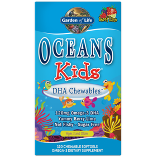 Picture of OCEANS KIDS DHA CHEWABLES OMEGA-3 BERRY LIME - 120 SOFTGELS