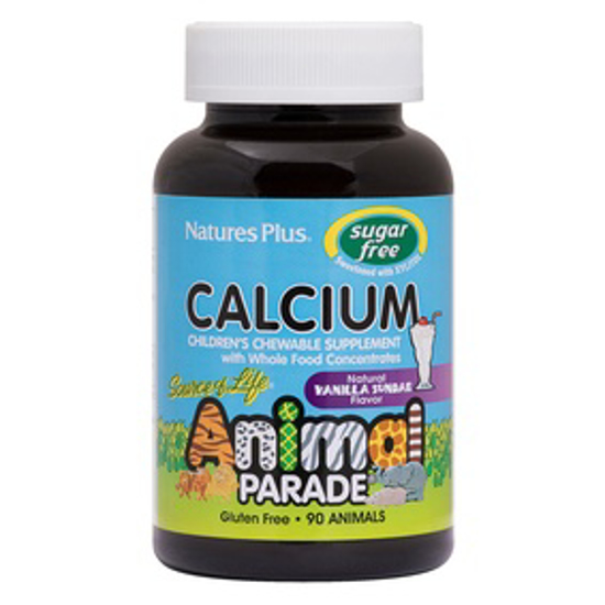 Picture of ANIMAL PARADE® SUGAR FREE CALCIUM CHILDRENS CHEWABLE - VANILLA SUNDAE FLAVOR 90S