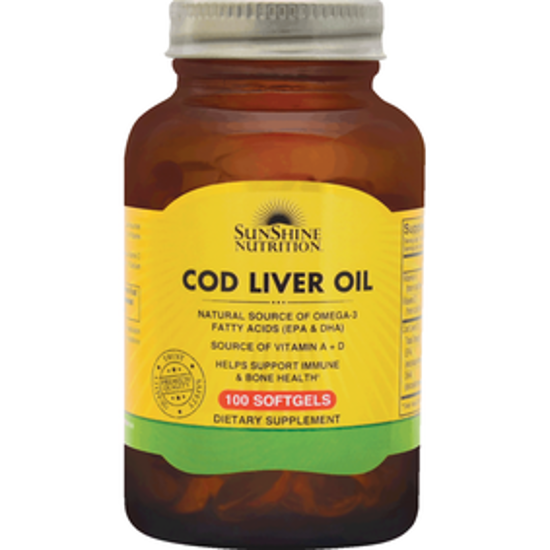 صورة SUNSHINE NUTRITION COD LIVER OIL 100 SOFTGEL