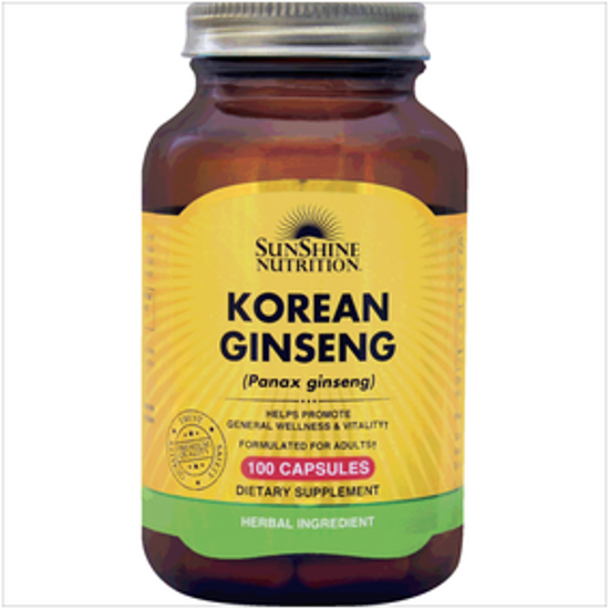 صورة SUNSHINE NUTRITION KOREAN GINSENG  100 CAPSULES