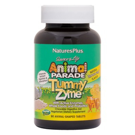 صورة ANIMAL PARADE® TUMMY ZYME™ CHILDREN’S CHEWABLE DIGESTIVE AID - TROPICAL FRUIT 90S