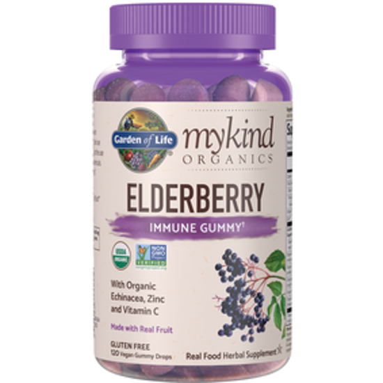 صورة MYKIND ORGANICS ELDERBERRY GUMMY 120 VEGAN GUMMY DROPS