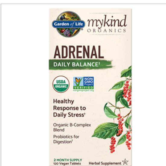 صورة MYKIND ORGANICS ADRENAL DAILY BALANCE† 2 MONTH SUPPLY (120CT)