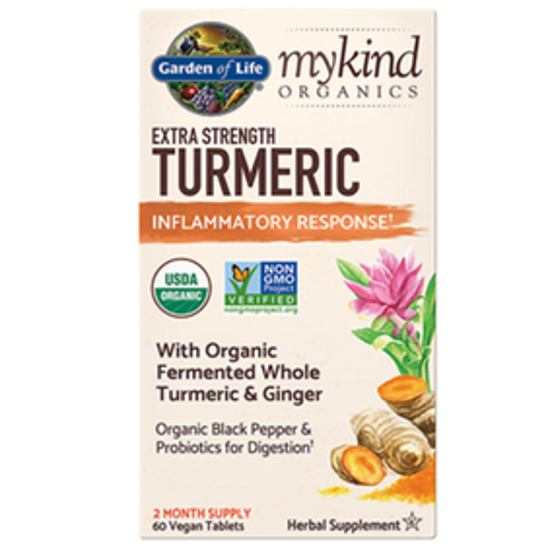 صورة GOL MYKIND ORG EXTRA STRENGTH TURMERIC 120 VTABS : 2289