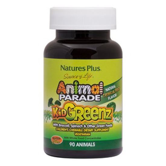 صورة ANIMAL PARADE® KIDGREENZ® CHILDRENS CHEWABLES - TROPICAL FRUIT FLAVOR 90S