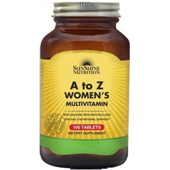 صورة SUNSHINE NUTRITION  A TO Z WOMEN'S MULTIVITAMIN 100 TABLETS