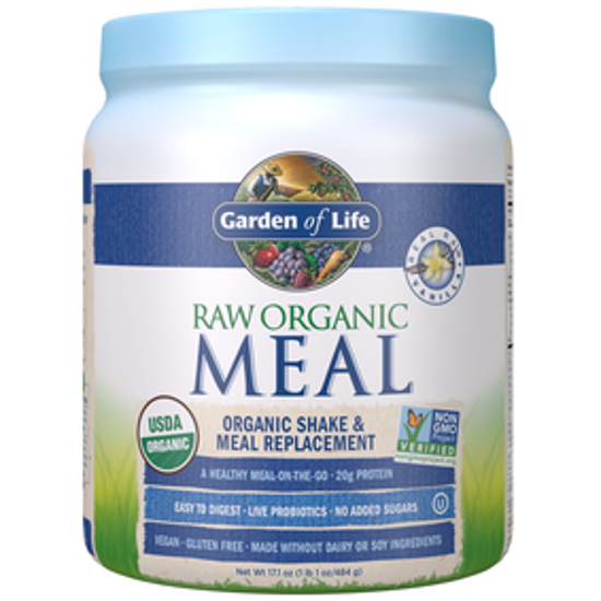 صورة RAW ORGANIC MEAL SHAKE & MEAL REPLACEMENT VANILLA - 17.1 OZ (484G)