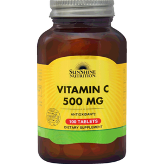 صورة SUNSHINE NUTRITION VITAMIN C 500 MG 100 TABLETS